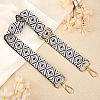 Two Tone Rhombus Pattern Polycotton Braided Adjustable Bag Handles FIND-WH0129-23A-4