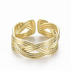 Brass Cuff Rings RJEW-Q164-015-NF-1