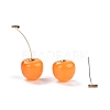 Lifelike Cherry Dangle Stud Earrings X-EJEW-F274-01A-3