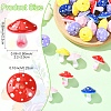 20Pcs 5 Colors Opaque Acrylic Beads MACR-YW0004-76-3