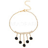 Brass Crystal Rhinestone Tennis Anklets for Wome FS-WGAF92D-05-2