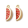 304 Stainless Steel Enamel Pendants STAS-B100-06G-08-1