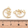 Brass Micro Pave Cubic Zirconia Pendants KK-N263-113G-3