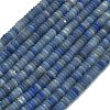 Frosted Natural Blue Aventurine Beads Strands G-K389-C11-01-1