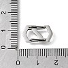 304 Stainless Steel Keychain Clasp Findings STAS-U051-01B-P-3