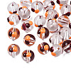 Transparent Glass Enamel Beads GLAA-N049-024-2