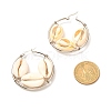 Natural Cowrie Shell Beads Earrings for Girl Women EJEW-JE04644-02-4
