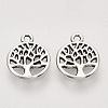 Tibetan Style Alloy Pendants X-TIBEP-T009-25AS-RS-2