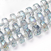 Electroplat Glass Beads Strands EGLA-Q092-8mm-D08-1