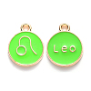 Alloy Enamel Pendants LS-ENAM-S124-01B-06G-1