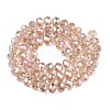 Electroplate Glass Beads Strands EGLA-A044-T8mm-B20-3