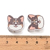 Printed Wood Beads WOOD-D289-01J-3