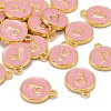 Golden Plated Alloy Enamel Charms ENAM-S118-07P-4