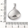 Non-Tarnish 304 Stainless Steel Pendants STAS-R229-20P-3