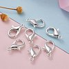 Silver Color Plated Alloy Lobster Claw Clasps X-E106-S-7