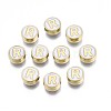 Alloy Enamel Beads ENAM-N052-006-01R-RS-1