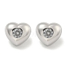 Brass Micro Pave Cubic Zirconia Stud Earrings for Women EJEW-E312-01D-P-1