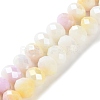 Electroplate Glass Beads Strands LAMP-S068-02P-1