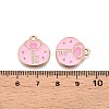 Valentine's Day Theme Alloy Enamel Pendants ENAM-T020-50E-02-3