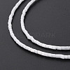Glass Silk Stain Style Beads Strands GLAA-N047-001A-07-4