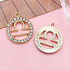 Zinc Alloy Crystal Rhinestone Pendants WGC2D94-07-1