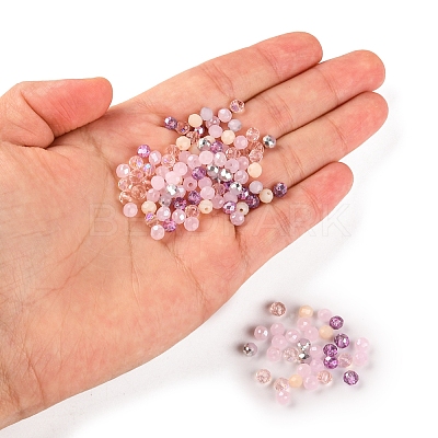 500Pcs Electroplat Opaque Glass Beads EGLA-YW0001-39B-1