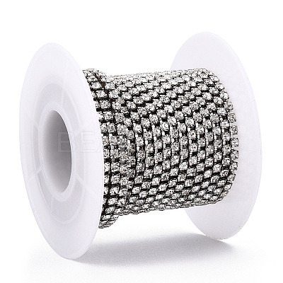 Iron Rhinestone Strass Chains CH-T004-01P-1