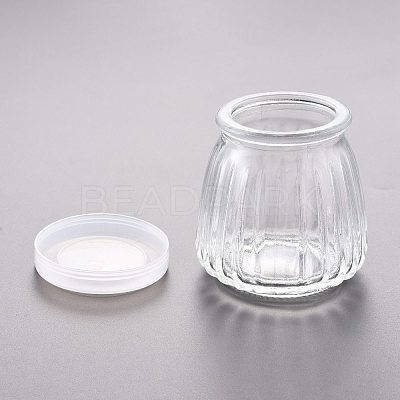 Glass Jar Bead Containers AJEW-P072-04A-1