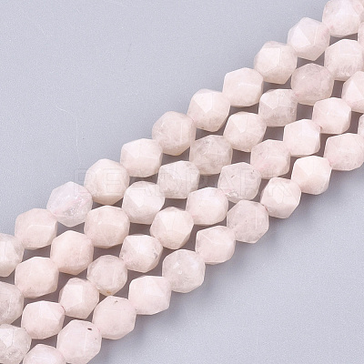 Natural Pink Morganite Beads Strands G-T108-28A-1