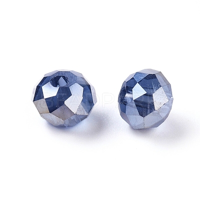 Electroplate Glass Beads X-GR6MM-AB-1