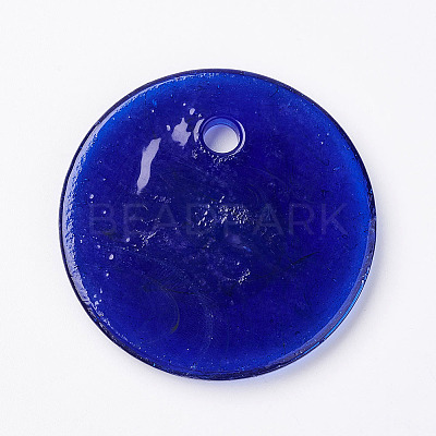 Handmade Lampwork Evil Eye Pendants X-LAMP-E106-02C-1