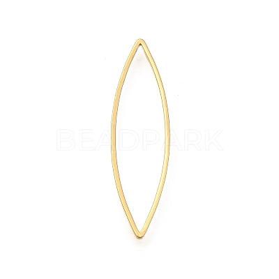 Brass Open Back Bezel Link Rings KK-B152-08B-G-1