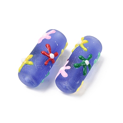 Handmade Lampwork Enamel Beads LAMP-B051-01G-1
