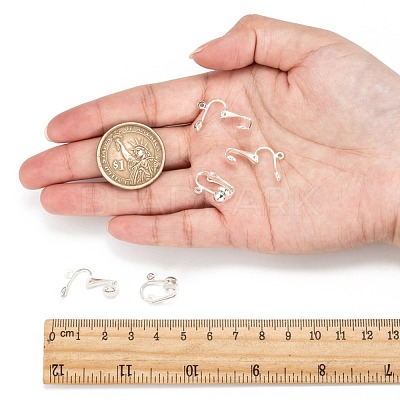 Iron Clip-on Earring Findings EC141-S-1