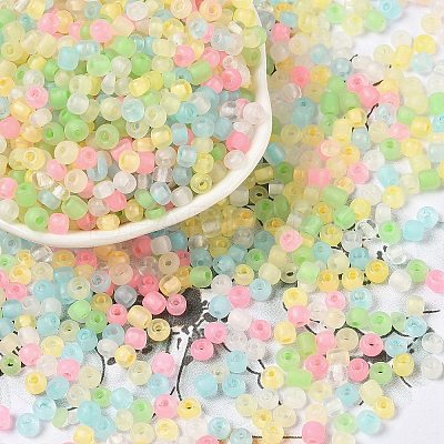 6/0 Luminous Glass Seed Beads SEED-NH0001-01I-1