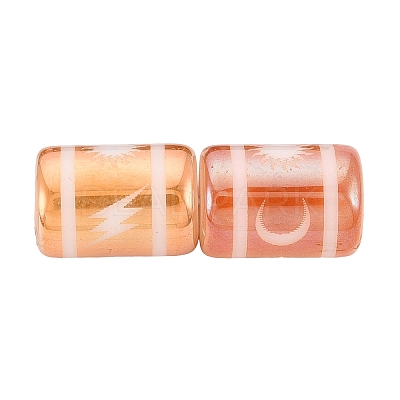 Electroplate Glass Beads EGLA-Q137-01A-J01-1