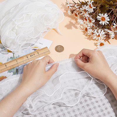 5M 3-Layer Organza Pleated Ribbon OCOR-PH0002-96B-1