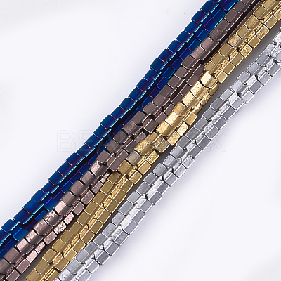 Electroplate Non-magnetic Synthetic Hematite Beads Strands G-S352-09-1