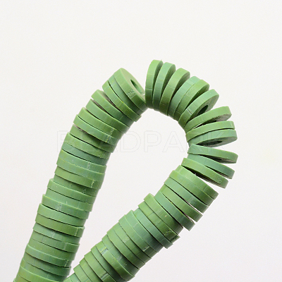 Handmade Polymer Clay Beads X-CLAY-R067-6.0mm-46-1
