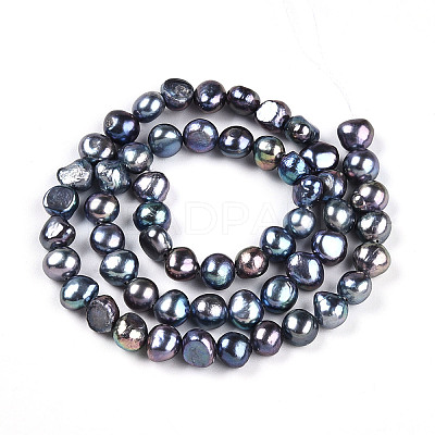 Natural Cultured Freshwater Pearl Beads Strands PEAR-N014-06G-07-1