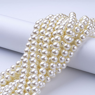 Glass Pearl Beads Strands HY-10D-B02-1