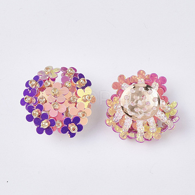 PVC Paillette Cabochons FIND-S321-01B-1