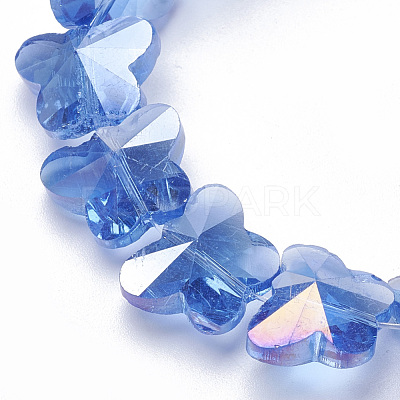 Electroplate Glass Beads EGLA-Q091-14mm-B10-1