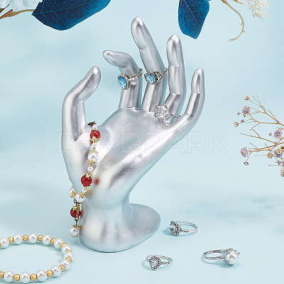 Resin Mannequin Hand Jewelry Display Holder Stands RDIS-WH0009-015A-1