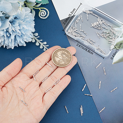 100Pcs Corrugated Brass Tube Beads KK-CN0002-88-1