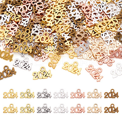 140Pcs 7 Colors Alloy Pendants FIND-TA0004-55-1