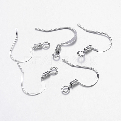 Brass French Earring Hooks X-KK-Q366-P-NF-1