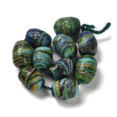 Handmade Lampwork Beads Strands LAMP-C016-01B-1