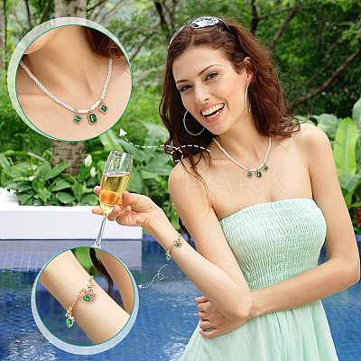 40Pcs 10 Style UV Plating Alloy Pendants ALRI-GA0001-07B-1