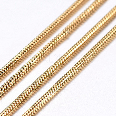 3.28 Feet Handmade Ion Plating(IP) 304 Stainless Steel Round Snake Chains X-STAS-P203-J02-1